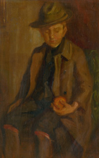 Boy with an Apple, around 1900.