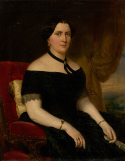 Portrait of a Woman in a Velvet Armchair, 1854.