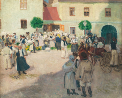Market in Myjava, 1903.