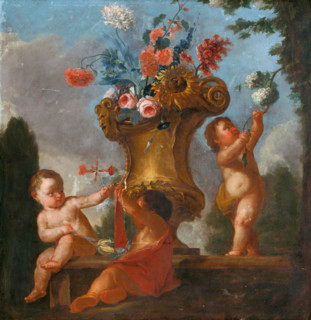 Angels with a Vase I, 1730-1760.