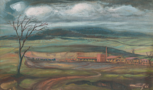 Brick factory near Kosice, 1948.
