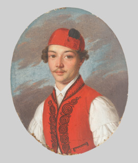 Portrait of a Young Man in a Red Vest, 1830-1840.