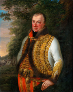 Portrait of Leopold Pálfy in a Landscape, 1800-1830.