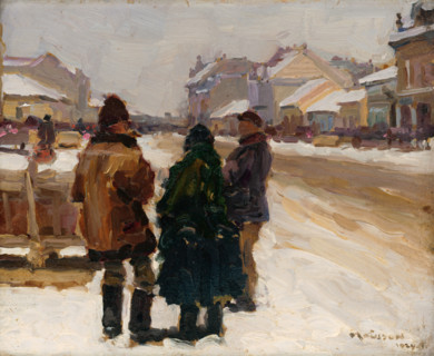 At the Michalovce Market, 1924.