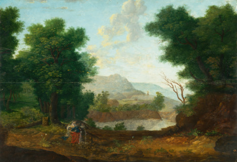 Mountain Landscape with a Pond, 1620.