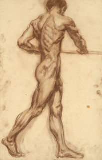 Study of a man at a horizontal bar, 1910-1920.