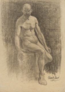 Study of a male nude, 1908.
