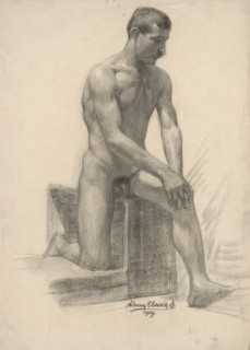 Study of a male nude, 1909.