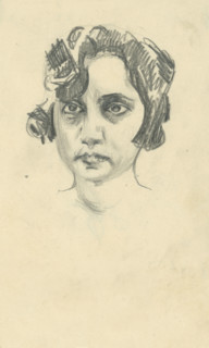 Study of a female head, 1918-1922.