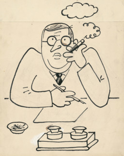 15. Talking about a dog and a cat, around 1928. Additional Info: Illustrations for the book - Josef