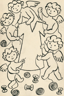 23. A story about a dog and a cat, around 1928. Additional Info: Illustrations for the book - Josef
