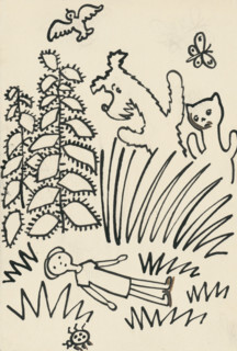 13. The Tale of the Dog and the Cat, around 1928. Additional Info: Illustrations for the book -