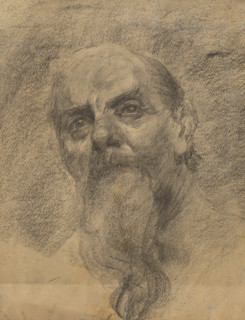 Study of a Man's Head, 1890-1900.