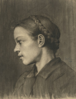 Girl's head, 1894.