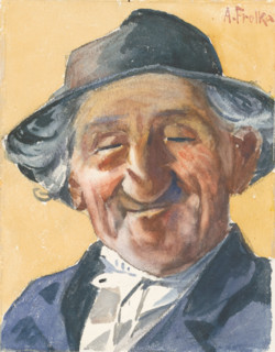 Old man's head, 1905-1925.