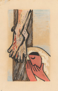 Under the cross, around 1935.