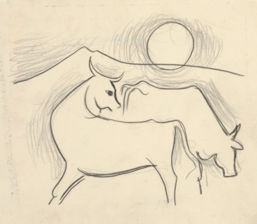 On the pasture, 1936.