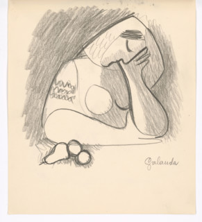 Woman with fruit, 1938.