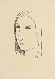 Girl's head, 1928-1929.