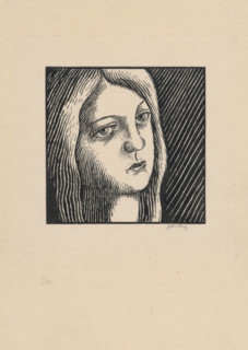 Woman's head, around 1925.