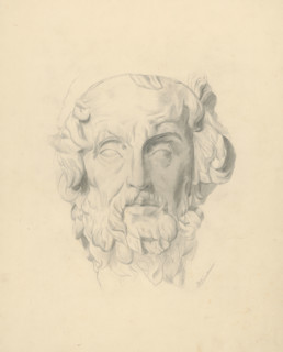 Study of a Head, 1871.
