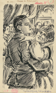 5.- In the dance, 1936. Additional Info: Illustration for the book by J.Niznansky cachticka pani,