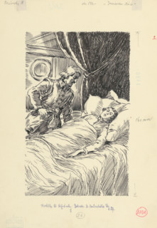 2.- I'm Dying, Moric..., 1953. Additional Info: Illustration for the novel by J.Niznansky The