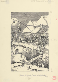 14.- Hour after hour passed, 1953. Additional Info: Illustration for the novel by J.Niznansky The