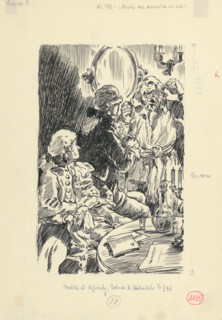 6.- It was terrible to look at him, 1953. Additional Info: Illustration for the novel by J