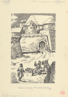 10.- Like a Mad Dog He Pounced on Benovsky, 953. Additional Info: Illustration for the novel by J