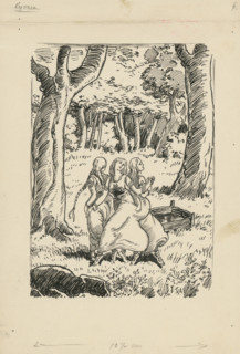 Dance, 1928. Additional Info: Illustration for the novel by F.Urbanek Kysuc, Society of St.