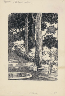 Lubomir stood..., 1928. Additional Info: Illustration for the novel by F.Urbanek Kysuc, Society of