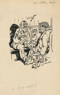 Satirical Drawing for a Magazine II., 1901/2000.