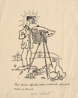 Satirical Drawing for a Magazine I., around 1940.