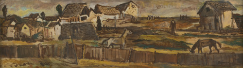 On the pasture, 1944.
