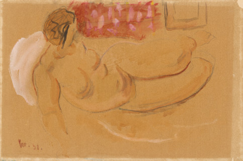 A reclining female nude, 1931.