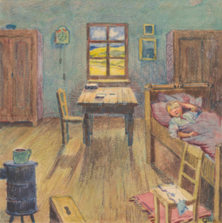 15.- Early sleeper, 1932. Additional Info: Illustrations for the book - August Horislav skultéty.