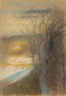 Forest landscape in autumn, 1875/1885.