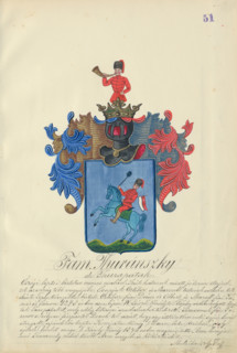 Coat of arms of the Turanska family, 1904-1910.   Additional Info: Adolf Medzihradsky's manuscript