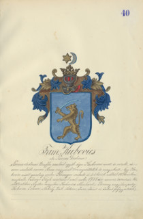 Coat of arms of the Kubovicova family, 1904-1910.   Additional Info: Adolf Medzihradsky's
