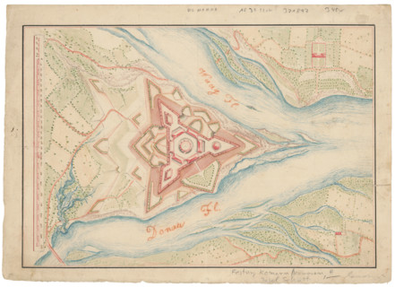 Ideal design of the Komarno fortress, 1600/1700.