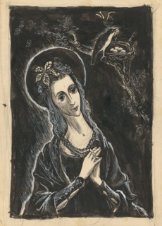 Saint with a Bird, 1939/1944.