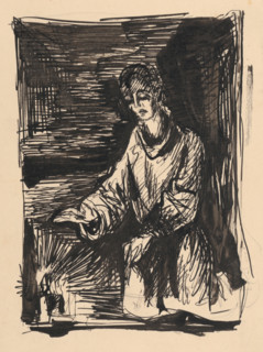 Figure by candlelight , 1940/1944.