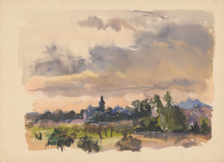 Village landscape, 1940/1944.
