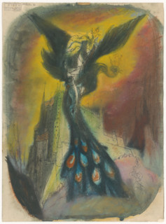 Princess carried away by a monster with a peacock's tail, 1940-1944.