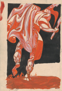 Study for the Cover Design for the Book by Stefan Graf, Juro Janosiak, 1940-1944.