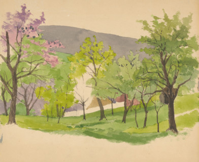 Flowering tree, 1870-1880.
