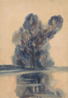 Blue tree over the lake, 1931.