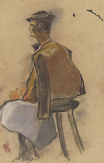 Young man resting, 1931.