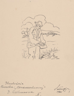 Unemployed, 1931.   Additional Info: Illustrations for the book - Jolana Cirbusova. Silent battles: